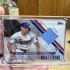 2024 Topps Update Wyatt Langford Major League Material Relics Patch RC #MLMU-WL