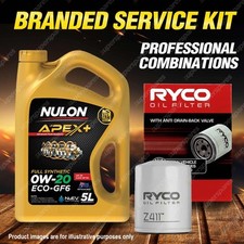 Ryco Oil Filter 5L APX0W20GF6 Engine Oil Kit for Honda Civic Crv Hr-V Odyssey
