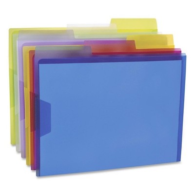 Esselte 52565 View Folder, 1/3 Cut Tabs, Letter, 6/PK, Assorted Yellow