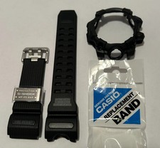 Casio STRAP GWG-1000-1A1 Resin Rubber Band AND BEZEL COMBO BLACK GWG-1000