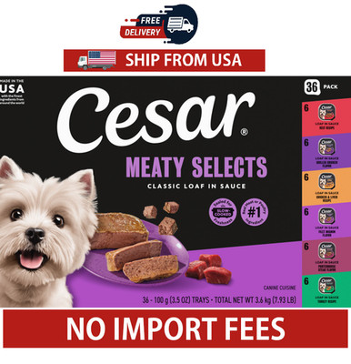 Cesar Wet Dog Food Classic Loaf in Sauce Grilled Chicken, 3.5 Oz, 36 Count