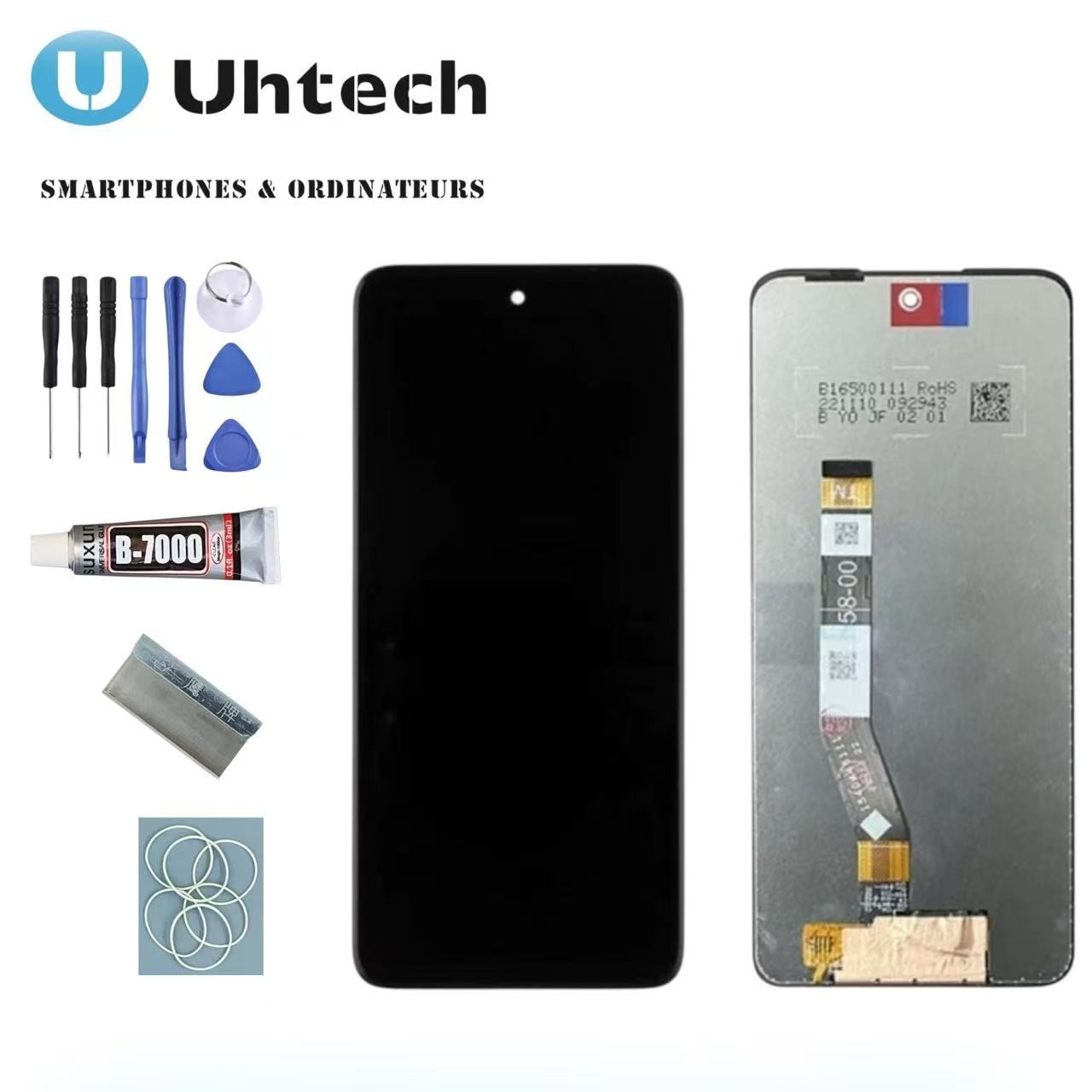 Écran Motorola G55 5G 2024 pièce réparation dalle LCD tactile sans châssis