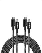 Anker USB C to C Cable 10FT, 2Pack , Type-C 100W Charger 10ft, Black