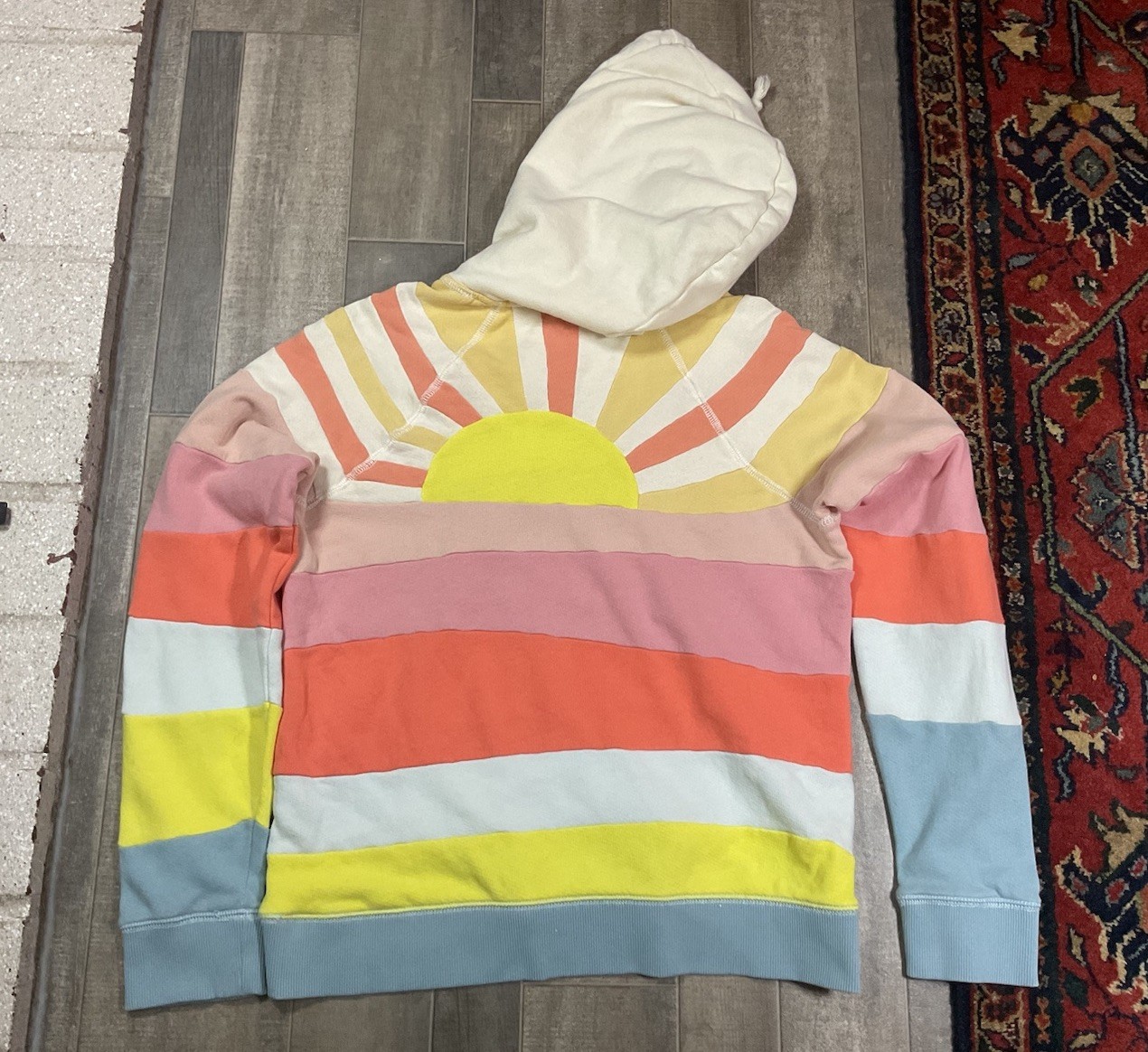 Faherty Soleil Sunshine Patchwork Colorful Women’… - image 4