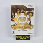 World Series of Poker: Tournament 2007 (Nintendo Wii) CIB COMPLETE & TESTED