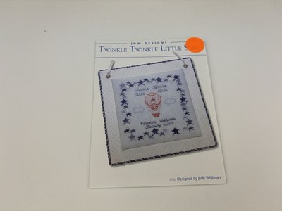 JBW Design Twinkle Twinkle Little Star Counted Cross Stitch Pattern Wit Charm 9S