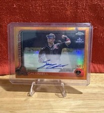 2025 Topps Pro Debut Chrome Slade Caldwell #PDC-184 Orange Refractor 24/25 Auto