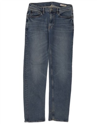 Marks & Spencer Herren Straight Jeans W32 L31 Blau Baumwolle UF01