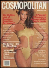 AUG 1985 COSMOPOLITAN MAGAZINE, MODEL ELLE MACPHERSON by SCAVULLO, ROBIN COOK