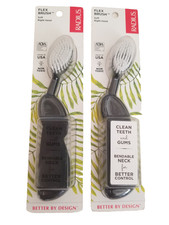 RADIUS Flex Brush Soft Right Hand Black Supersized Brand New Sealed 2 Pack