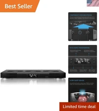 Cooling Fan System Quiet Top Exhaust 17 Inches for Receivers Amps DVRs