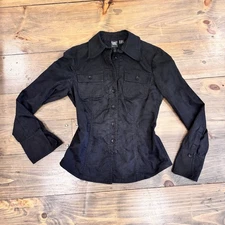 Worth Fitted Button Down Long Sleeve, French Cuff, Size 2