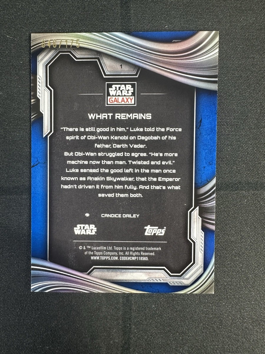 2025 Topps Chrome Star Wars Galaxy #1 What Remains Blue Ray Wave