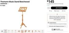 Thomann Music Stand Beechwood, New Never Used - Price Reduced!