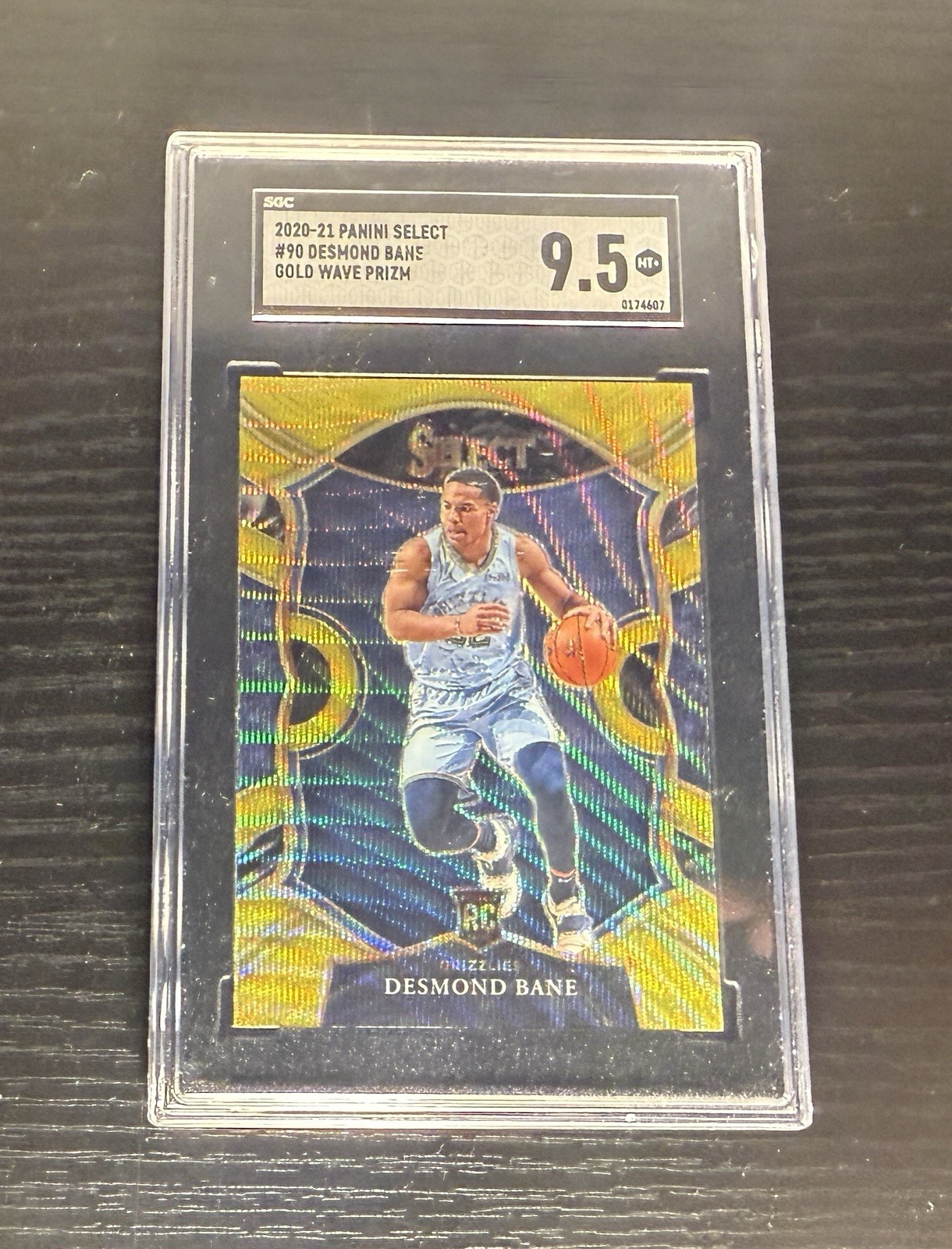 Desmond Bane 2020-21 Panini Select Concourse Gold Wave Prizm (RC)