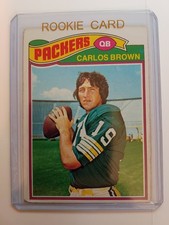 1977 Topps Carlos Brown Rookie #104 football card Green Bay Packers (Alan Autry). rookie card picture