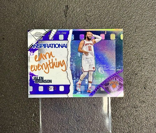 2025 Topps Chrome Jalen Brunson Refractors Purple (RAW)