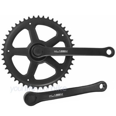 AMAR KLASSIK KURBEL GARNITUR 46 ZÄHNE 170mm 4-KANT FAHRRAD TRETKURBEL SATZ STAHL