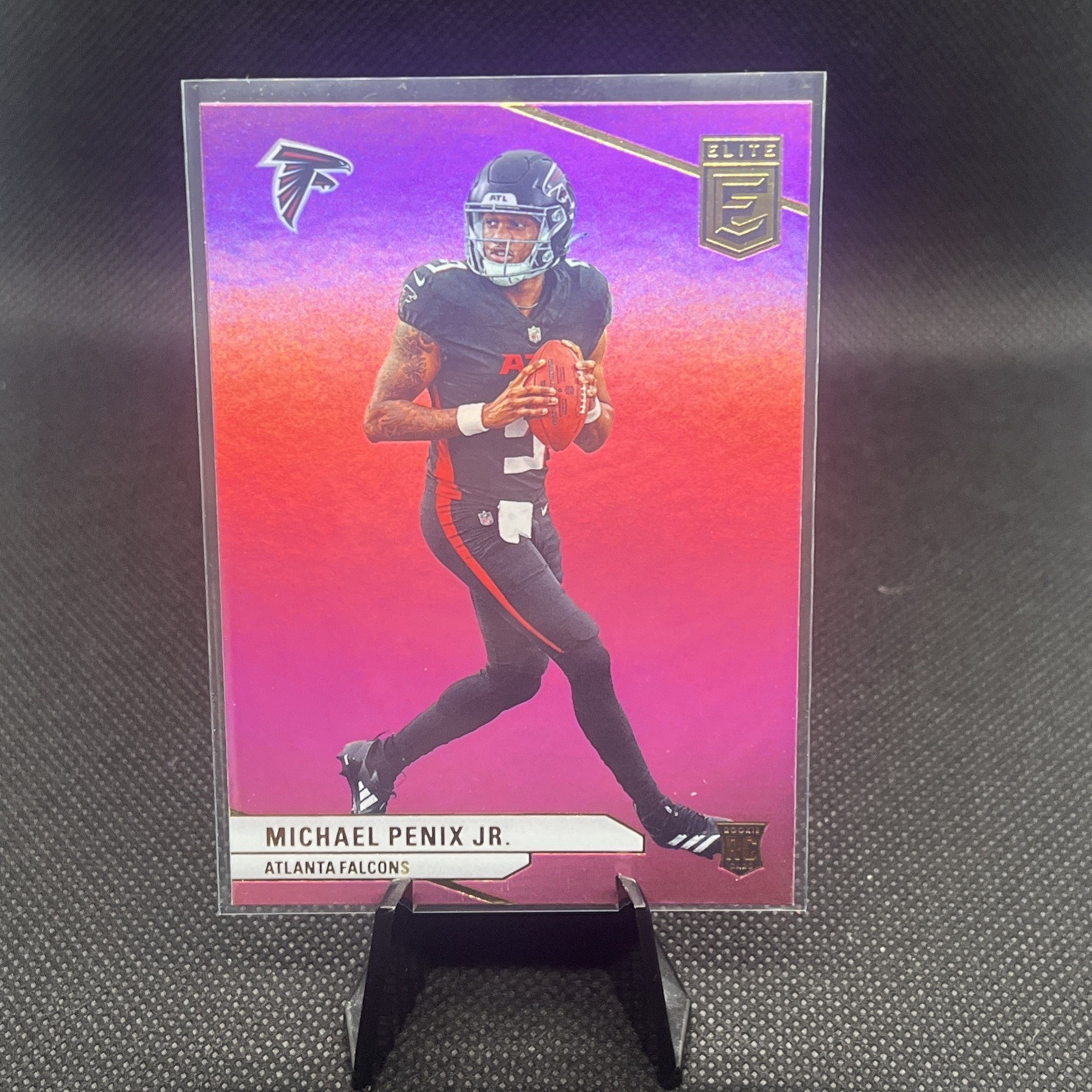 2024 Panini Donruss Elite Rookies Pink Michael Penix Jr #125 Rookie RC Falcons