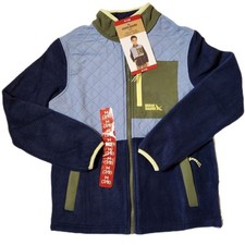 Eddie Bauer Kids Polar Fleece Jacket Medium 7/8 Peacoat Blue NWT