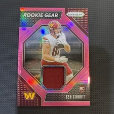 2024 Panini Prizm Ben Sinnott Pink Rookie Gear #RG-BST Patch RC Commanders