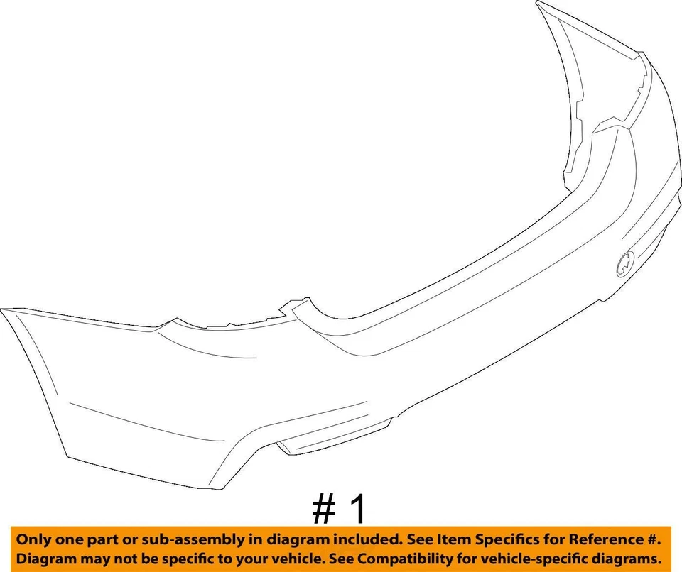 后保险杠 4 门 Gran Coupe 带 Park Assist 适合 17-20 宝马 430i 243126 — 第 4/4 张图片