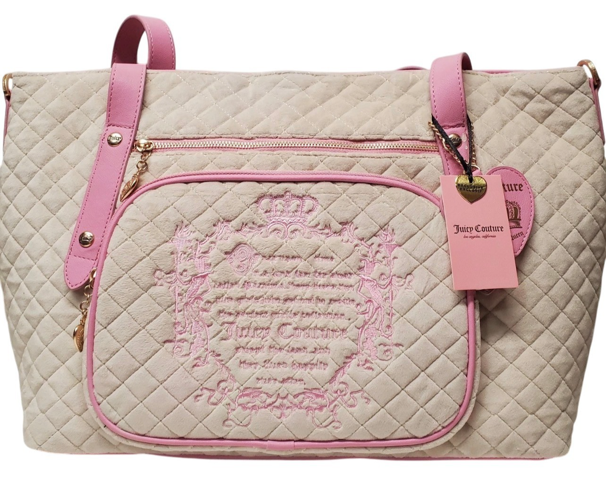 Juicy Couture Tale Weekender Tote Bag - Sandstone Pink Nwt | eBay Juicy Couture Tale Weekender Tote Bag - Sandstone Pink Nwt | eBay