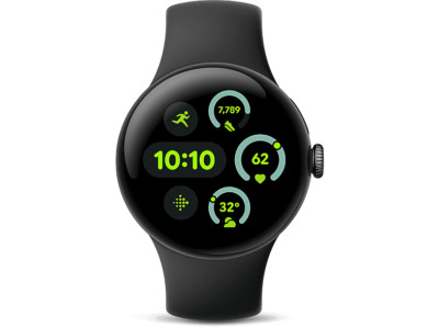 GOOGLE Pixel Watch 3 (Wi-Fi) 41 mm, Smartwatch Aluminium Fluorelastomer