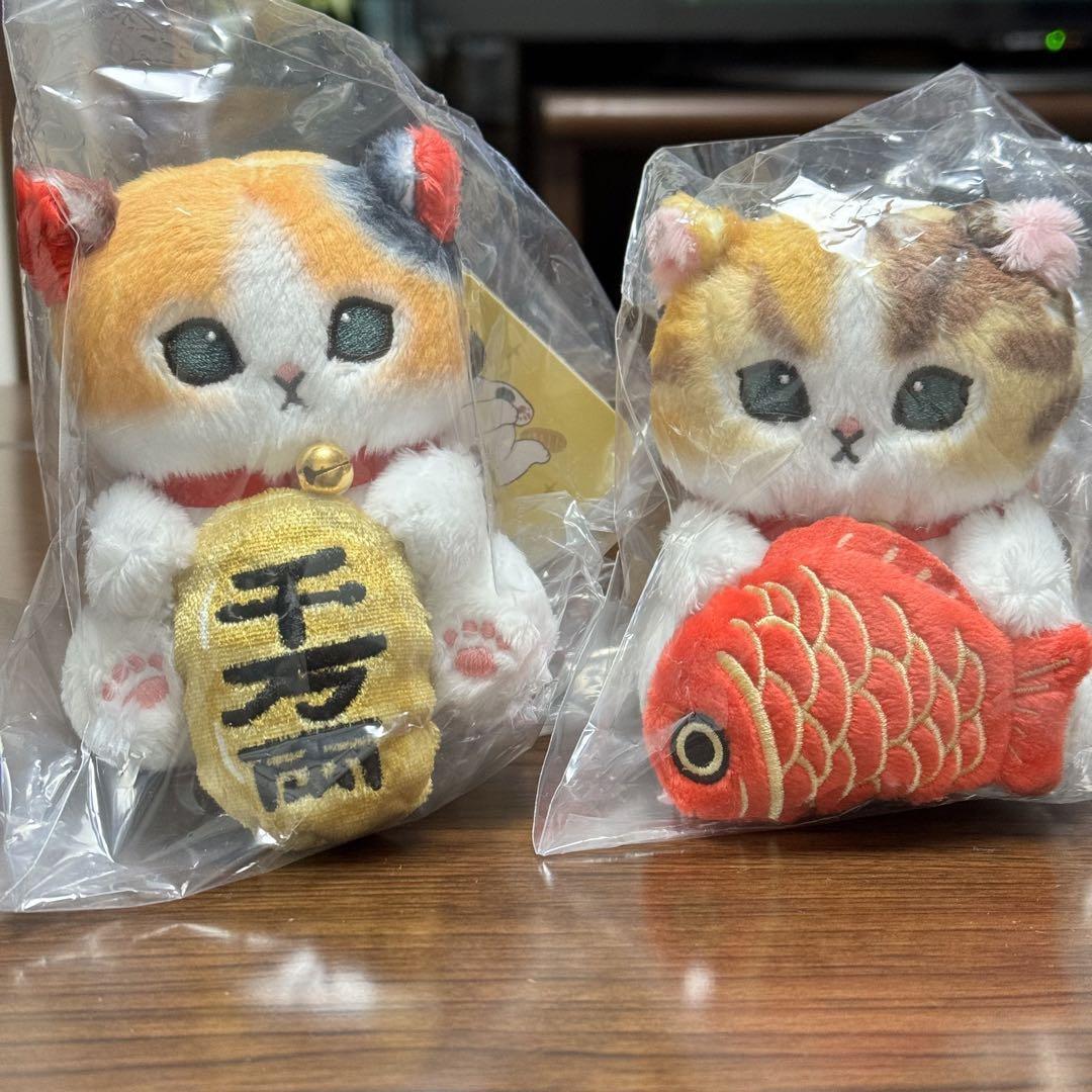 Mofusand Desktop Manekineko Plush doll H120mm Set of 2 2024 | eBay