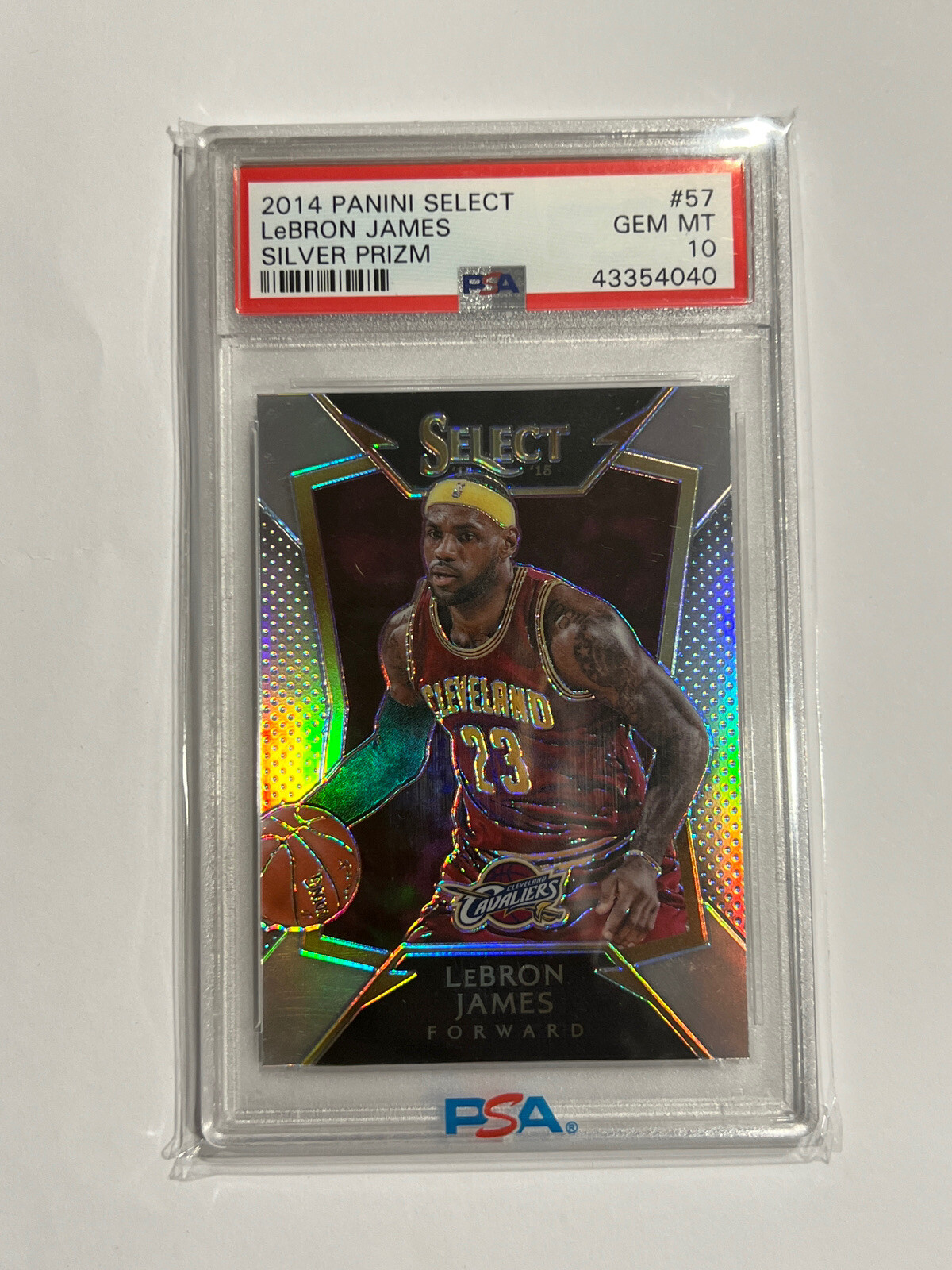 2014-15 Panini Select LEBRON JAMES #57 Silver Prizm Concourse PSA 10 Gem Mint 💎