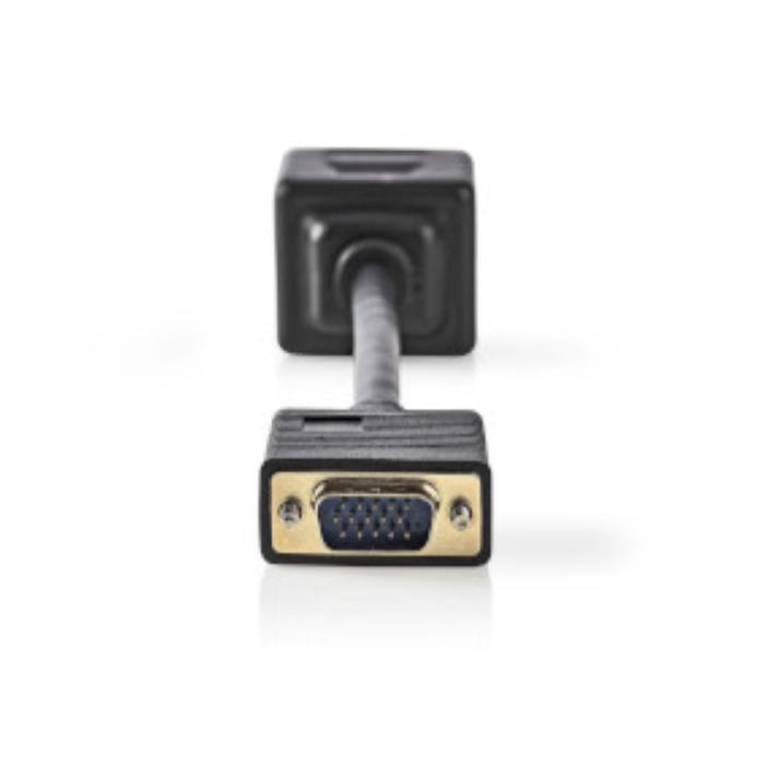 SPLITTER VGA NEDIS CCGP59120BK02  2X VGA FEMMINA - PLACCATO ORO - RISOLUZIONE MA