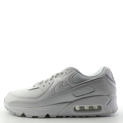 Nike Air Max 90 Triple White Sneakers CQ2560-100 Womens Size 9 | eBay