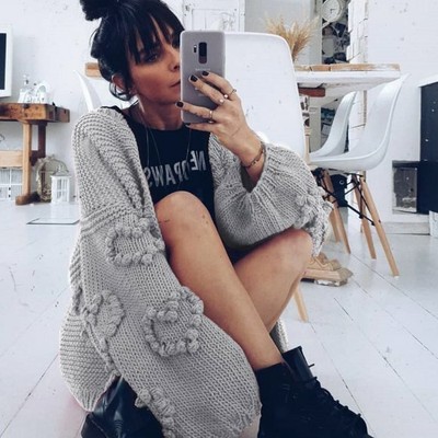 cozy oversized cardigan
