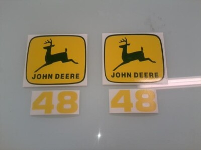 Aftermarket John Deere 48 loader Decals