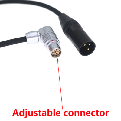 FSG 2B 6Pin to XLR 3pin for Atomos Neon 17''/19''/24''Monitor DC Power cable 60cm