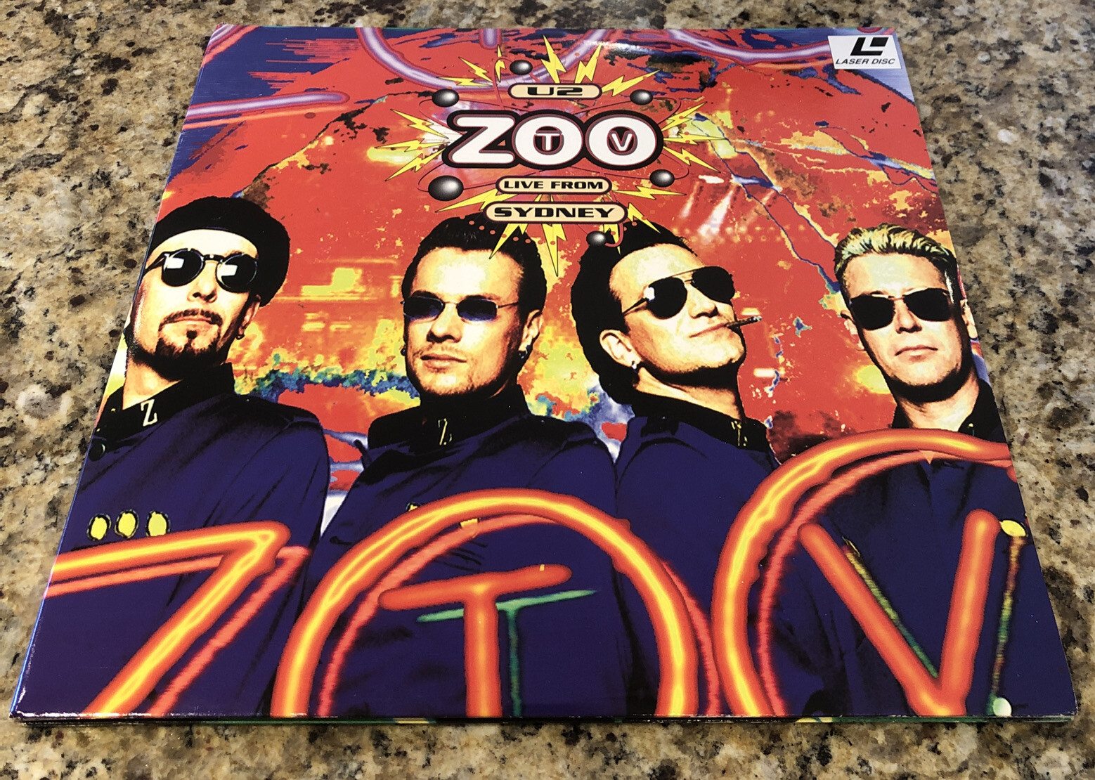 U2 ZOO TV LIVE FROM SYDNEY LaserDisc Gatefold 2 Disc Set. 780063137317