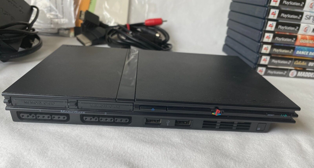 Sony Playstation 2 PS2 Lot 10 Games Controllers and Chords Sony Playstation 2 PS2 Lot 10 Games Controllers and Chords