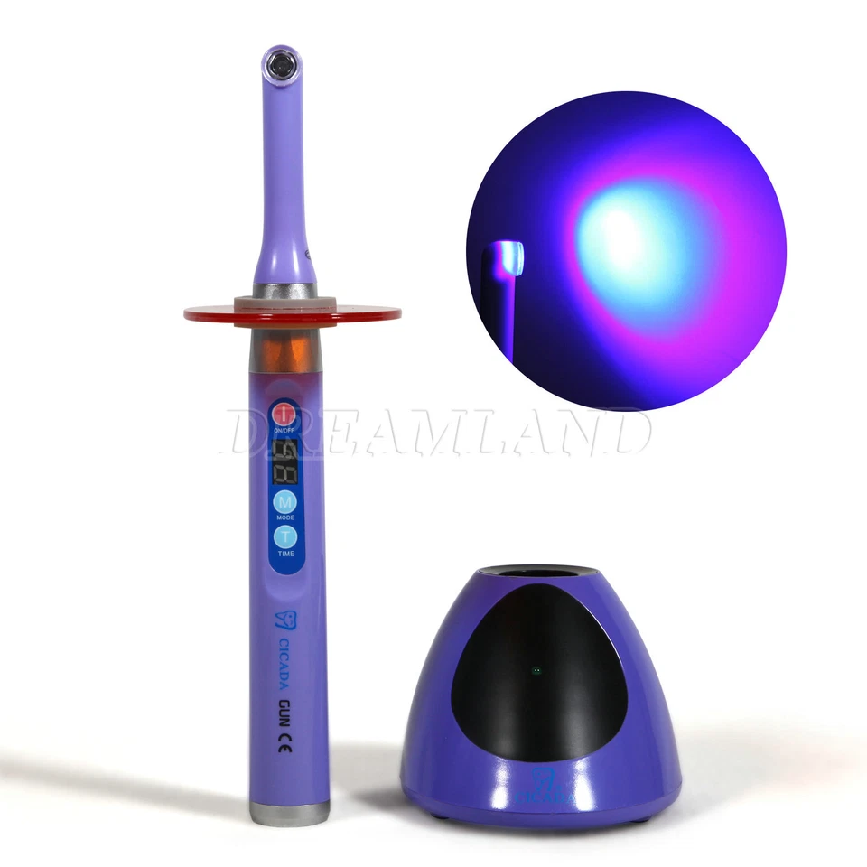Woodpecker Style Dental Wireless 1S LED Curing Light Cure Lamp 2800mw/c㎡ Purple - Image 3 of 4