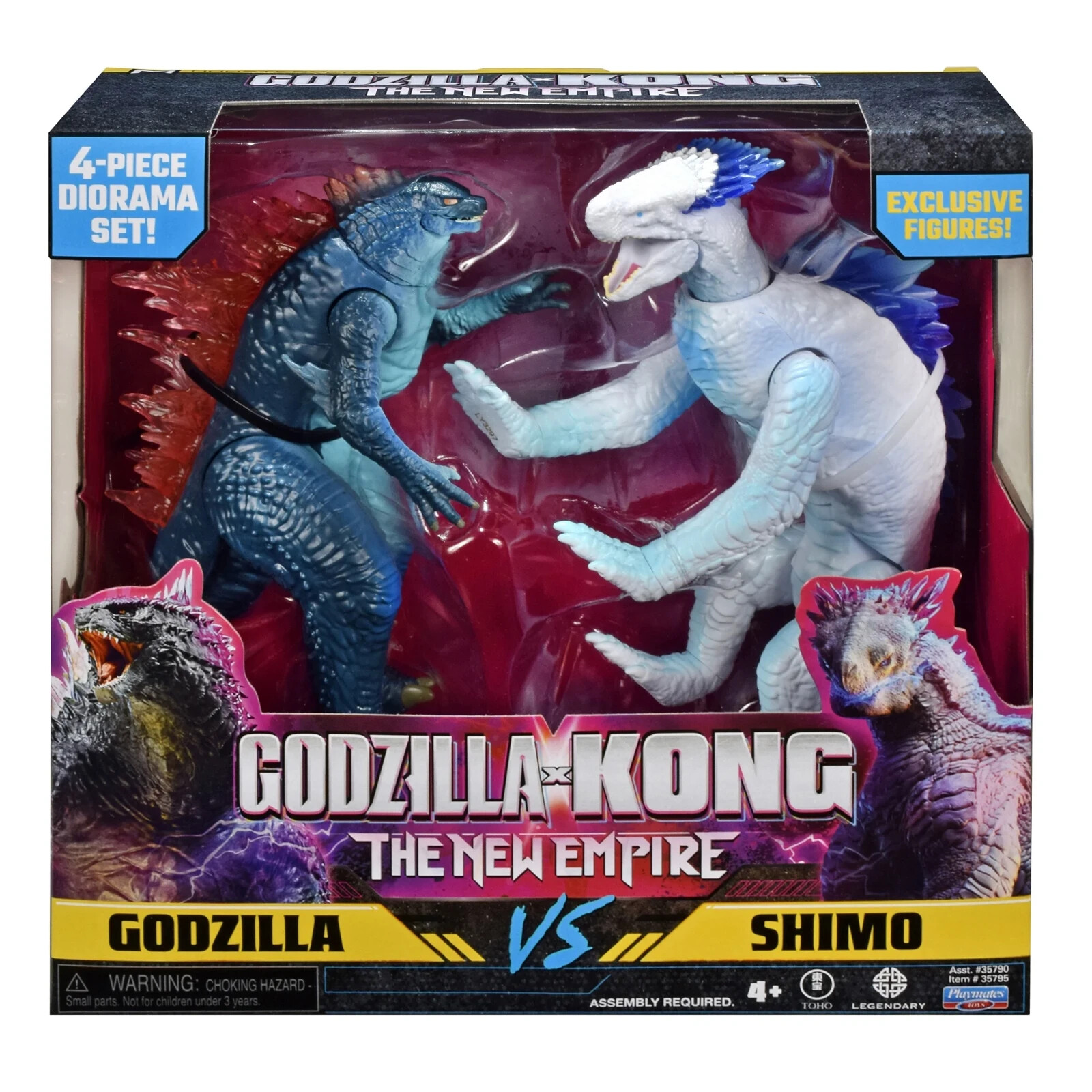 GODZILLA x KONG The New Empire GODZILLA vs SHIMO 4 Piece Diorama Set 2024 NEW!!