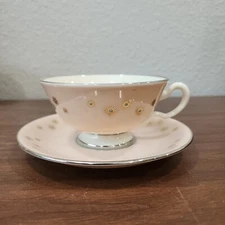 Pink Jewel by LENOX  Footed Tea Cup and Saucer Set *read*