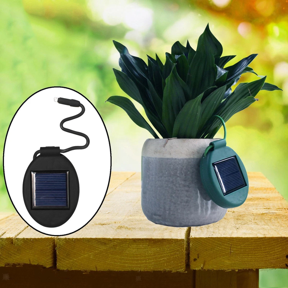 Solar Powered Light Outdoor Waterproof Planter Flower Pot Lights