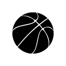 BASKETBALL Vinyl Decal Sticker - Dribble Shoot Hoops Youth League
