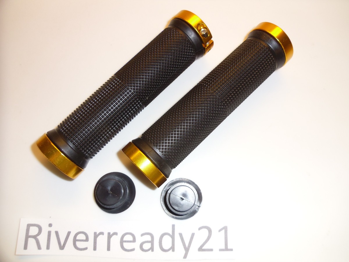 Black w/ Gold Lock-on Grips for 7/8