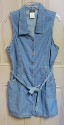 white christmas dresses Corbin Denim Halter Neck Mini Dress - US 4