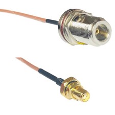 RG316 N FEMALE BULKHEAD to SMA Female O-Ring RF Cable Rapid-SHIP LOT
