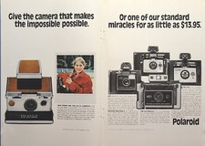 Polaroid SX-70 Land Camera Zip Square Shooter 2 Colorpack Vintage Print Ad 1974
