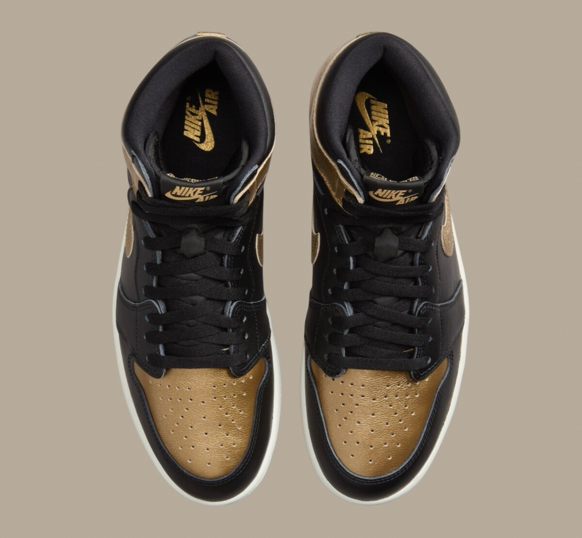 Nike Air Jordan 1 Retro High OG Black Metallic Gold DZ5485