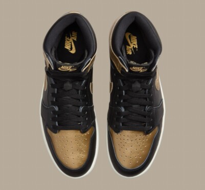 Nike Air Jordan 1 Retro High OG Black Metallic Gold DZ5485-071