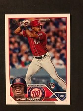 2023 Topps Series 2 #498 - Stone Garrett - Washington Nationals - Rookie - Rc