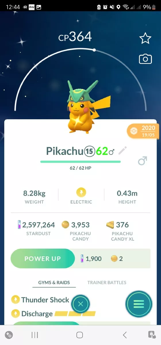 Shiny Pikachu (rayquaza) 